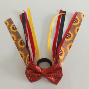 Sunset Glow Printed Ribbon Bow