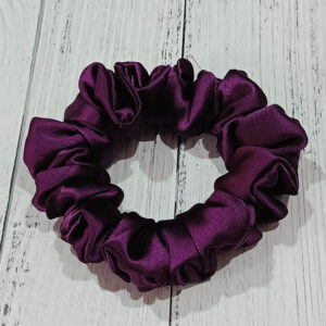 Grape Satin Scrunchie