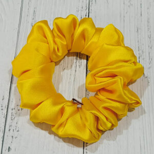 Butter Cup Satin Scrunchie