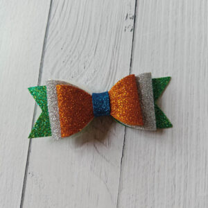 Hind Tiranga Glitter Bow